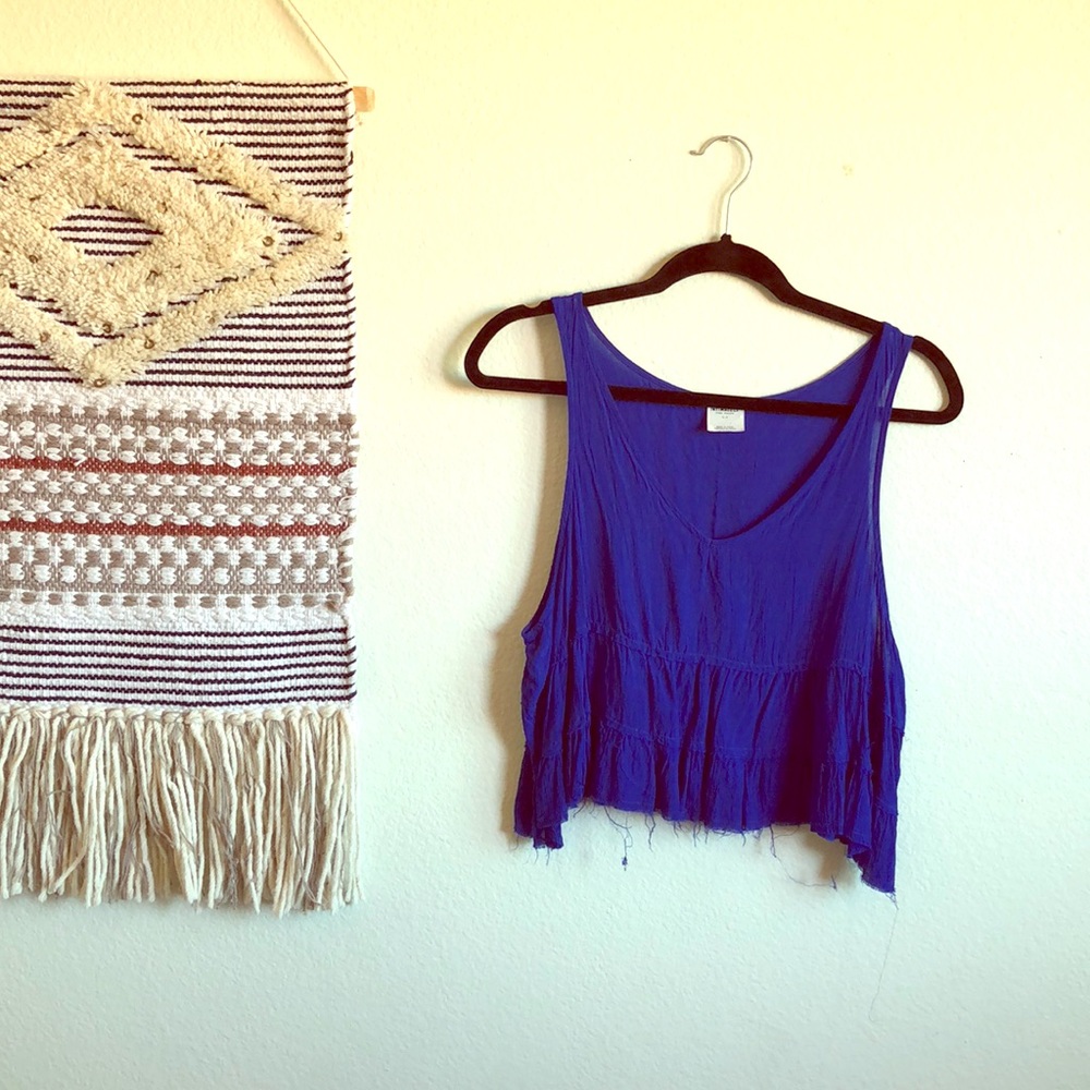 Free people sleeveless deep v neck top